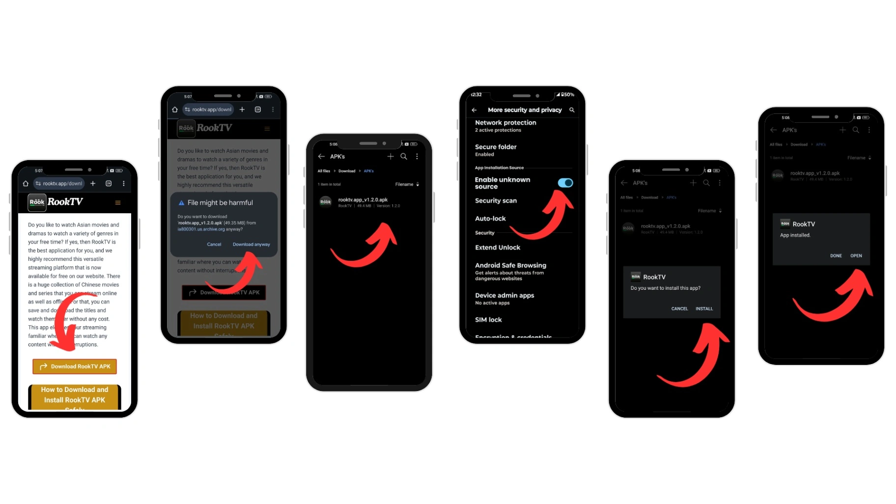 Download and Install RookTV App